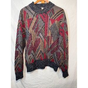 Vintage 80s/90s Cosby Grunge Hipster Biggie Sweater Unisex Size L/XL Multicolor